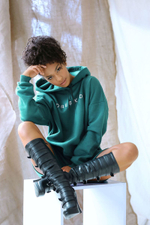 Платье-худи oversize с капюшоном (Размер: M-L) (Цвет: бордовый)