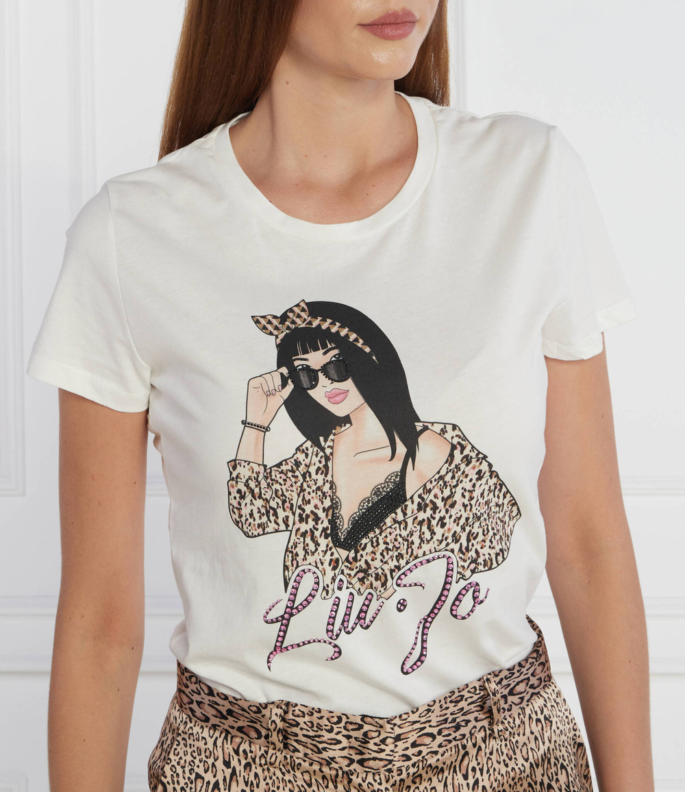 Футболка Liu Jo Rose - белый(5F3135 JS923)