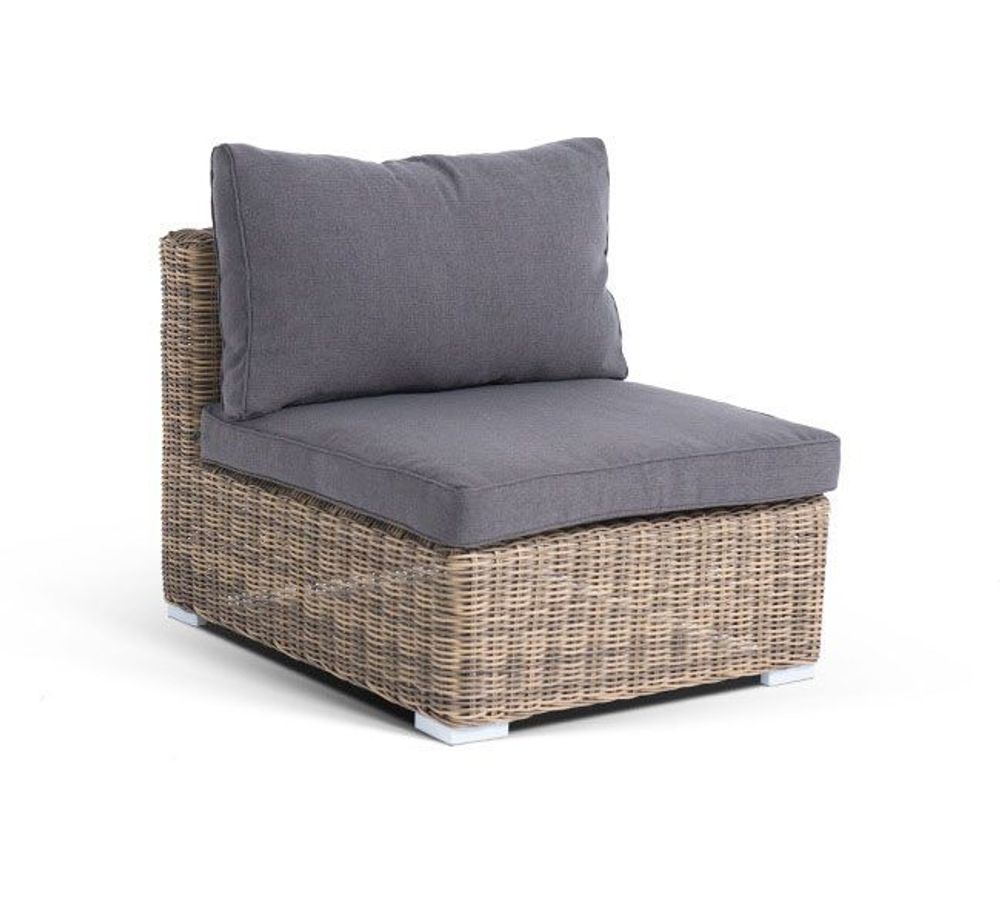 "Лунго" модуль диванный прямой с подушками, цвет соломенный