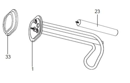 Нагревательный элемент (ТЭН) для водонагревателя Ariston (Аристон) 1500W M5- 65150049