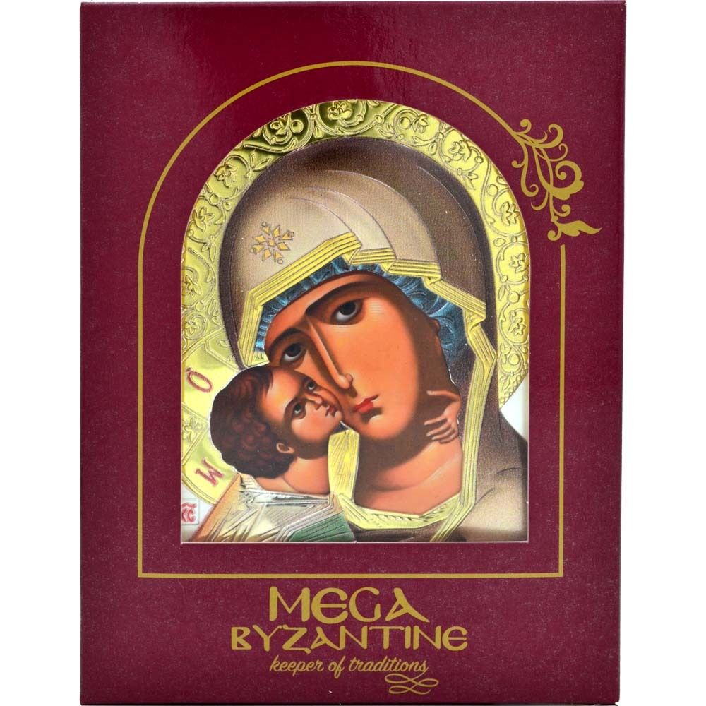 Владимирская икона Божией Матери в серебре.