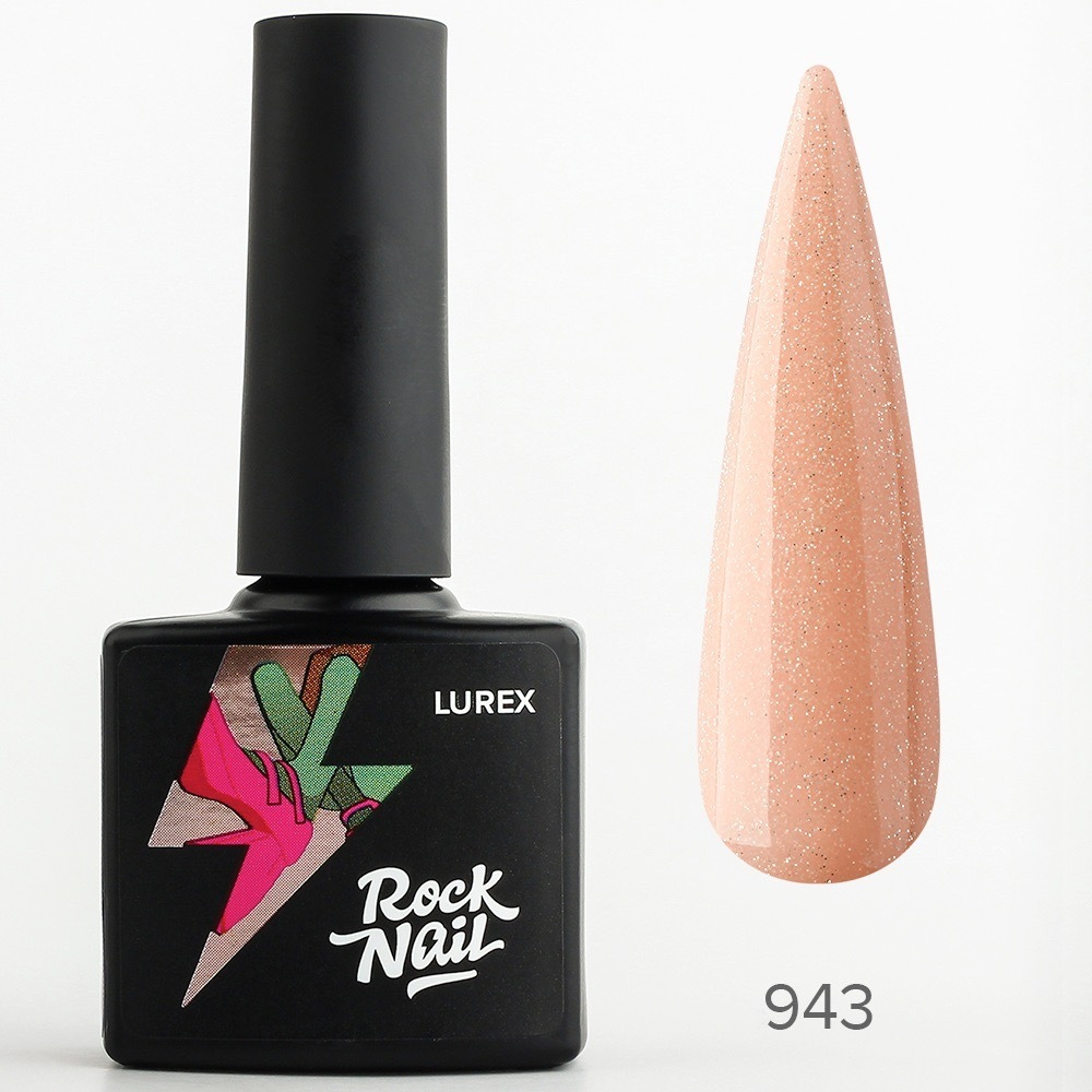 Гель-лак RockNail Lurex 943 Suga Candy, 10 мл.