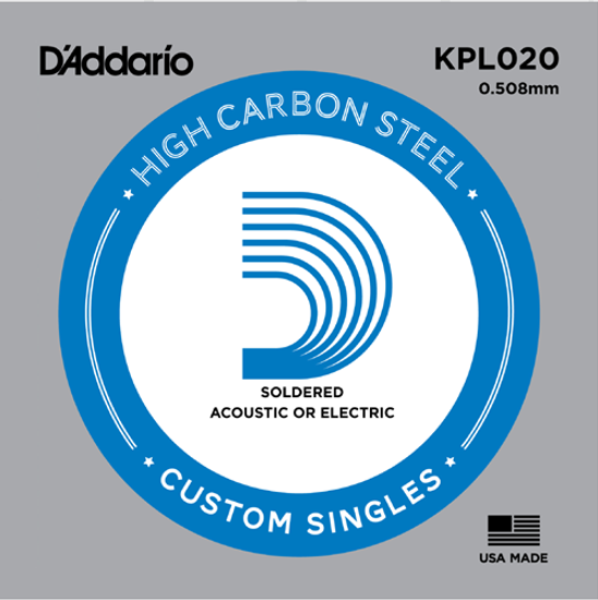 Струна одиночная для акустической и электрогитары D'ADDARIO KPL020