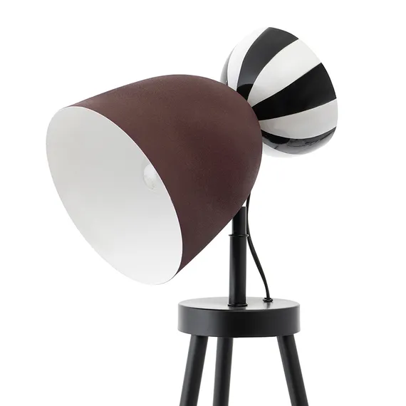 Торшер Anniken, Ø37х145 см, черный/белый/сливовый