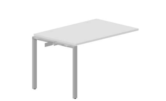 стол Strike 1180х780х750мм (2 громмета) - приставной элемент
