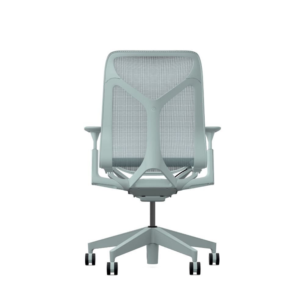 Кресло Herman Miller Cosm, средняя спинка, цвет Glacier, регулируемые подлокотники