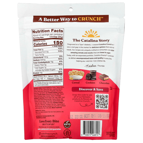 Catalina Crunch, протеиновая смесь для снеков, со вкусом пряных ингредиентов, 148 г (5,25 унции)