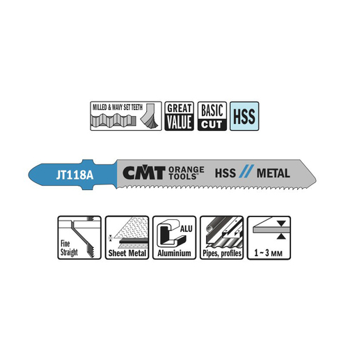 Пилки лобзиковые комплект из 5шт. JT118A-5