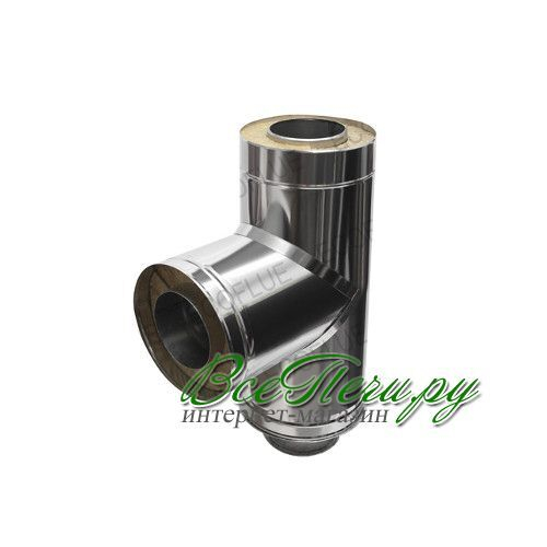 1мм Тройник-сэндвич нерж диаметр 200х115 угол 90