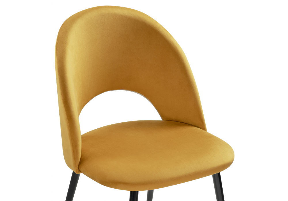 Стул на металлокаркасе Woodville Ирре confetti chai tea, черный глянец, ножки черные