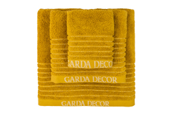 Полотенце 70x140 Garda Decor Стелла горчичное