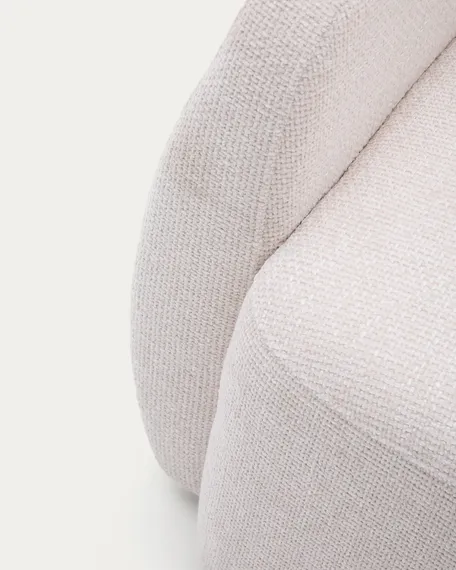 Трехместный диван-кровать Laira, 225 см, шенилл цвета экрю 