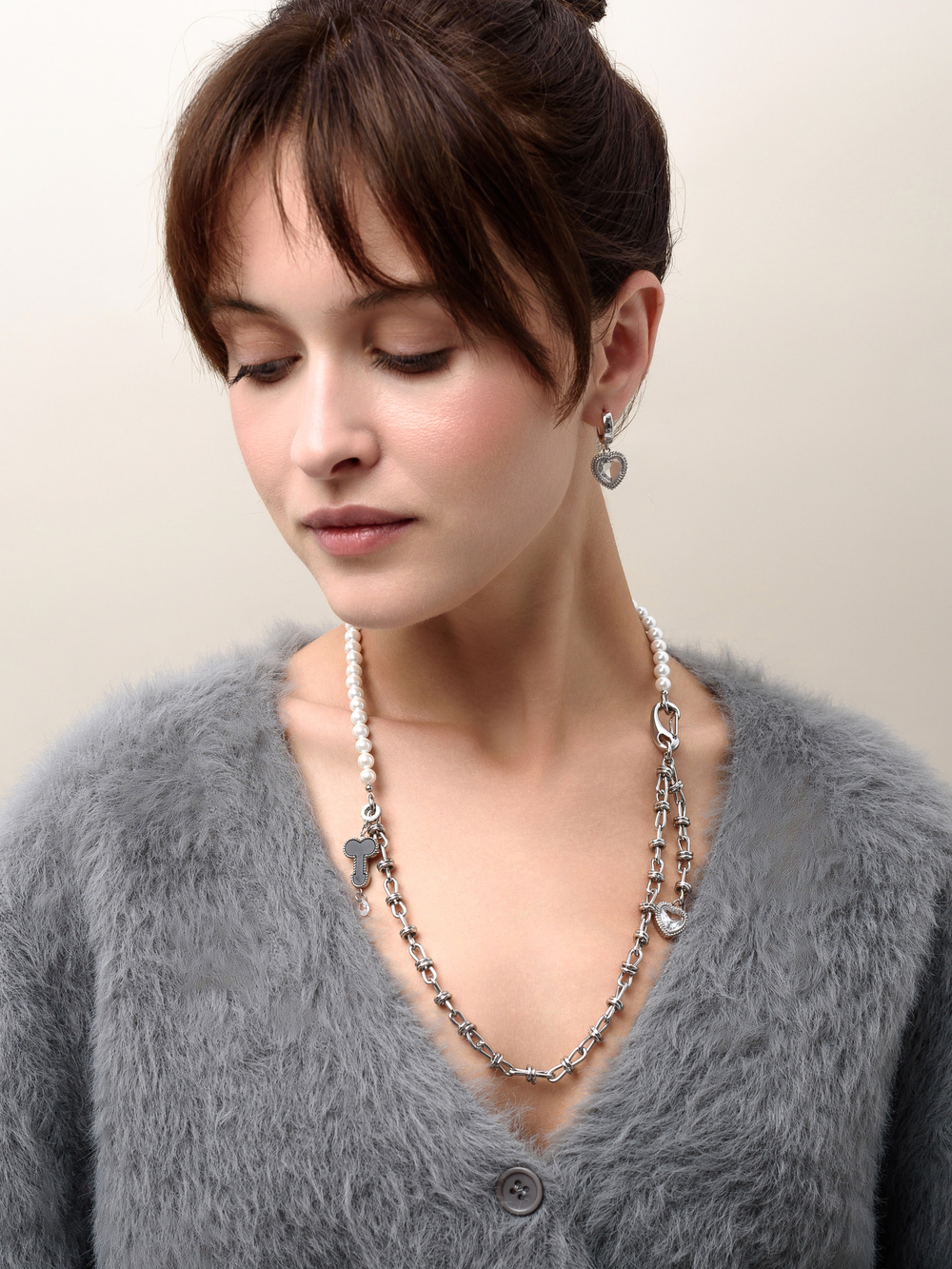 Серьги "Love Or Sex" Black