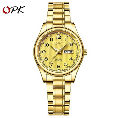 Часы наручные женские кварцевые золотой