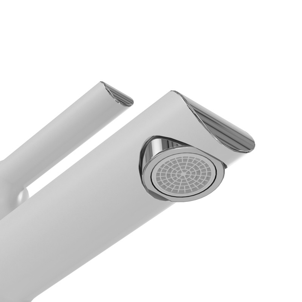 Смеситель для раковины Grossman Alba 510.K35.06.100/000 хром с белым,1 место