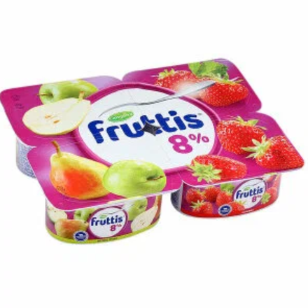 Йогурт Fruttis Яблоко/груша/клубника 8% 115 гр