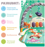 Развивающий музыкальный коврик, звук, свет