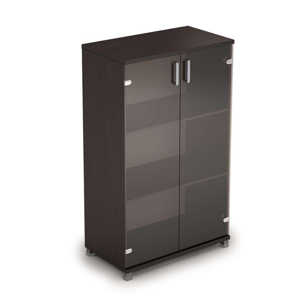 Шкаф средний со стеклом (задняя стенка ЛДСП) АВАНС (AVANCE)