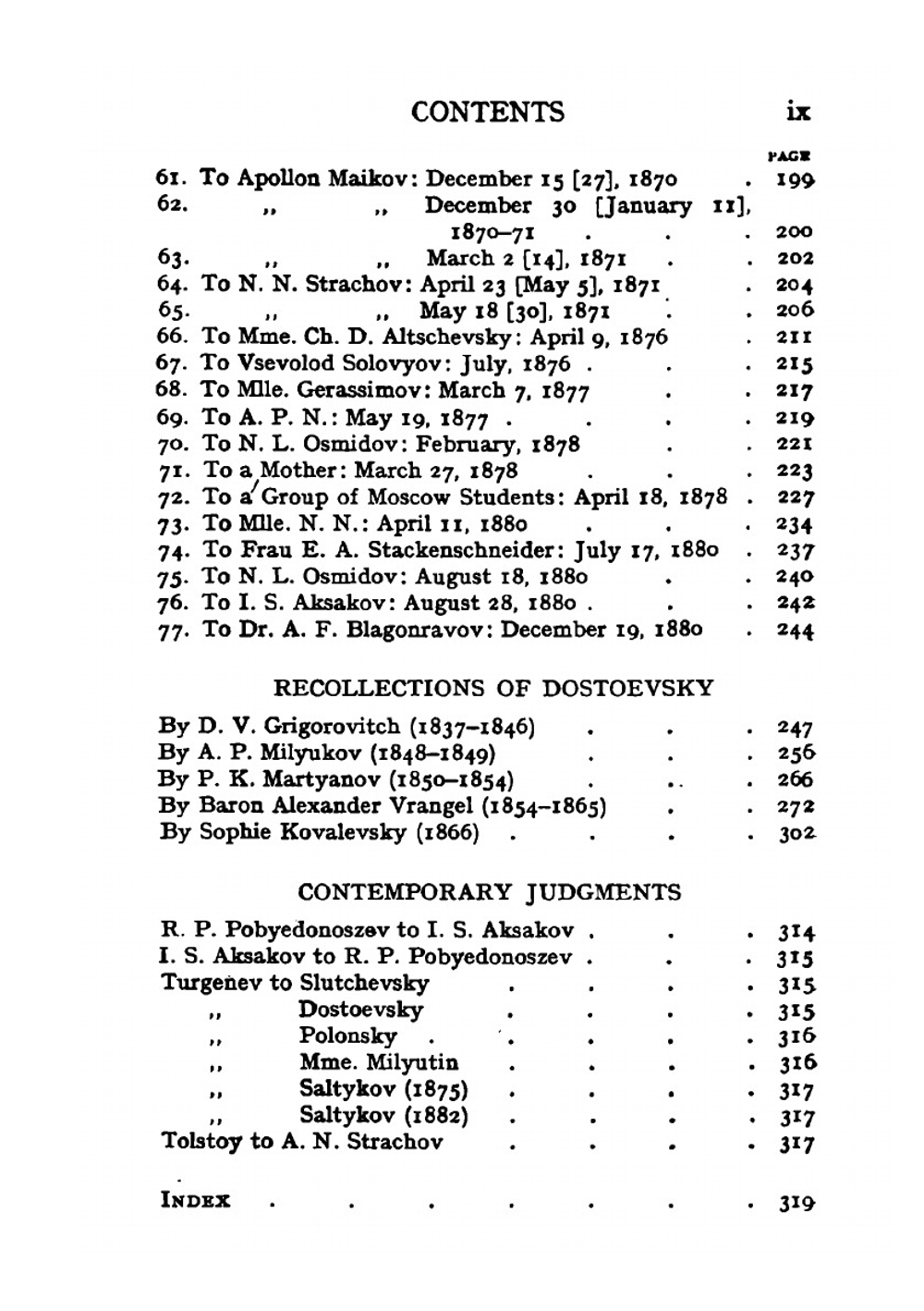 Letters of Fyodor Michailovitch Dostoevsky to His Family and Friends | Eliasberg Alexander