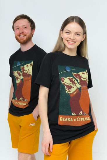 Футболка ЗАПОРОЖЕЦ Belka I Strelka (Серый (Night Grey))