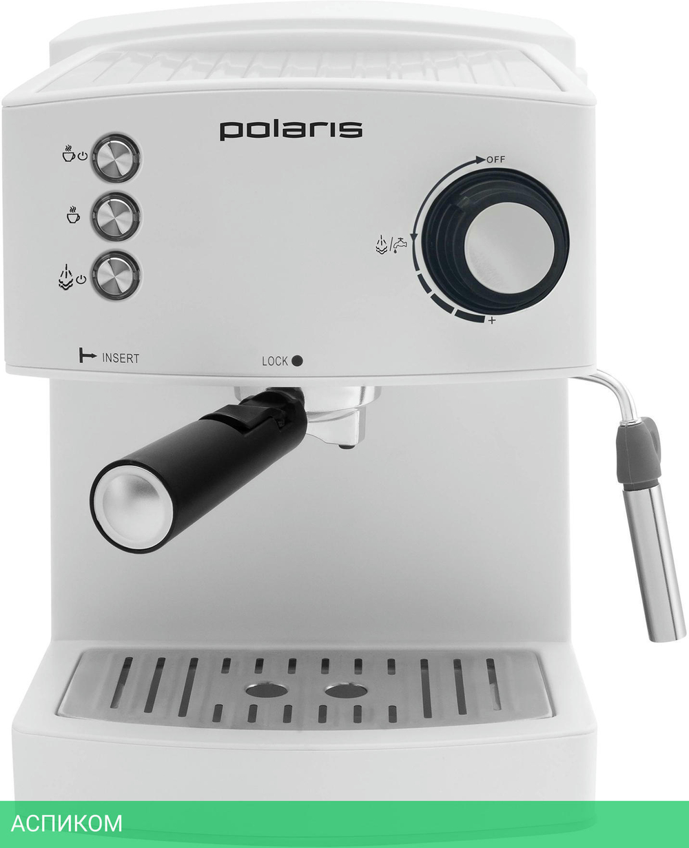 Кофеварка Polaris Adore Crema белый (PCM 1527E)