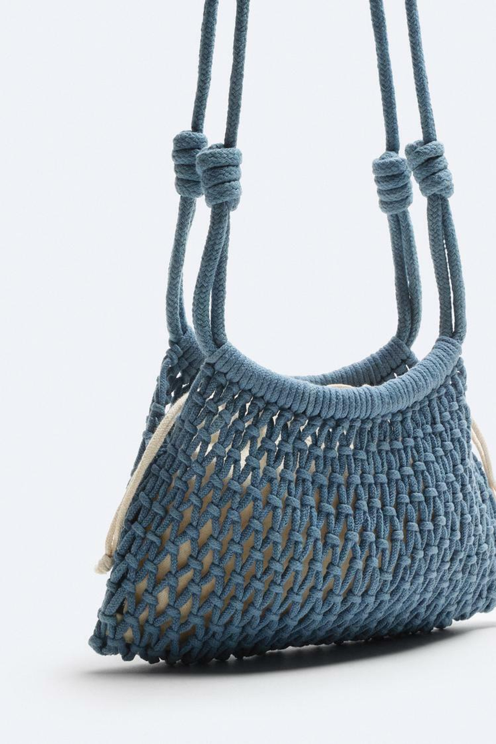 ZARA МИНИ-СУМКА ИЗ МАКРАМЕ, РАЗНОЦВЕТНЫЙ