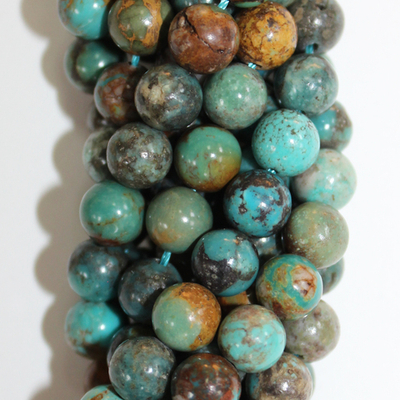 Бирюза Перу АА бусины 7мм 6.5мм