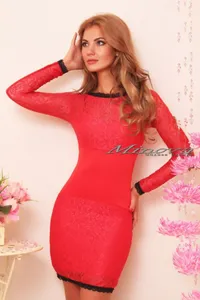 Платье 8502-коралл Minova