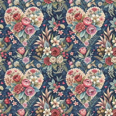 Сердечко из цветов