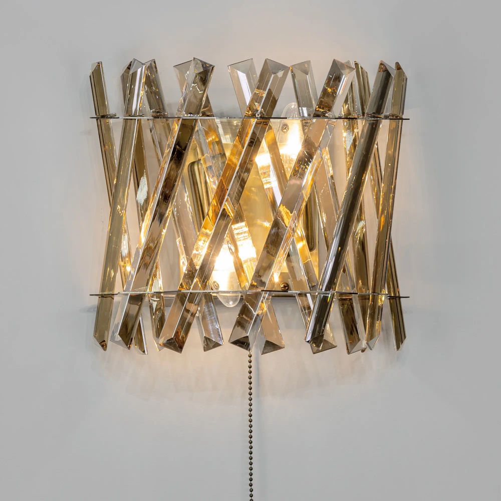 Citilux Ингвар CL334423 Бра хрустальное с выключателем Бронза