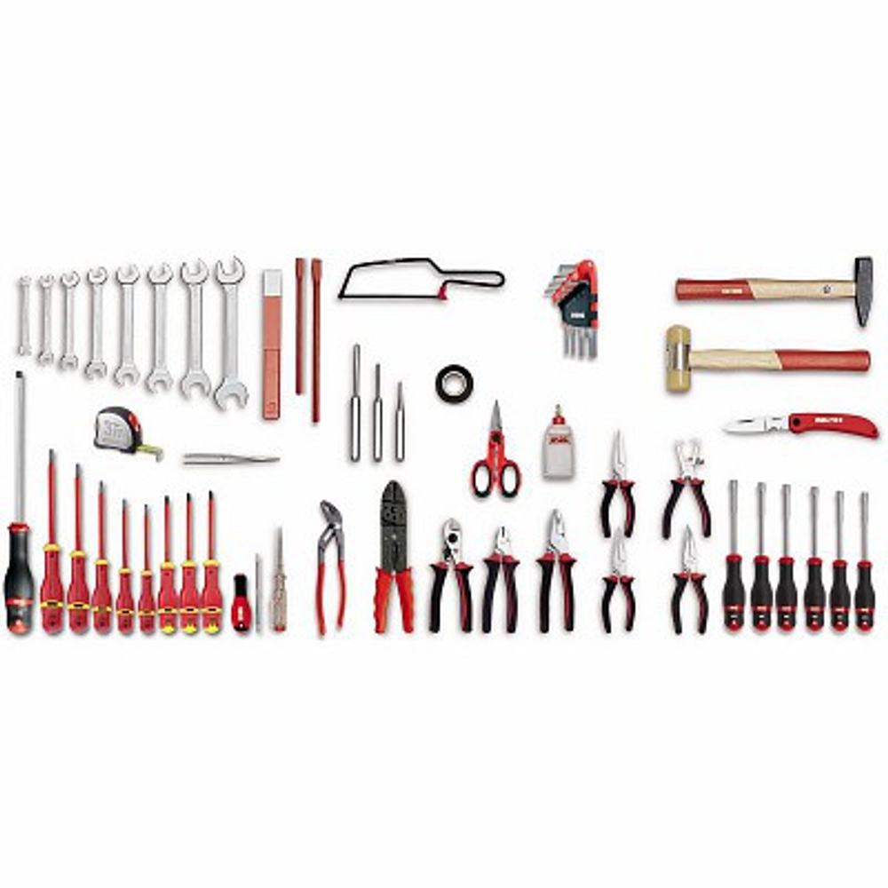 496 I Набор инструмента для обслуживания электротехники 57 предметов, USAG (Италия)