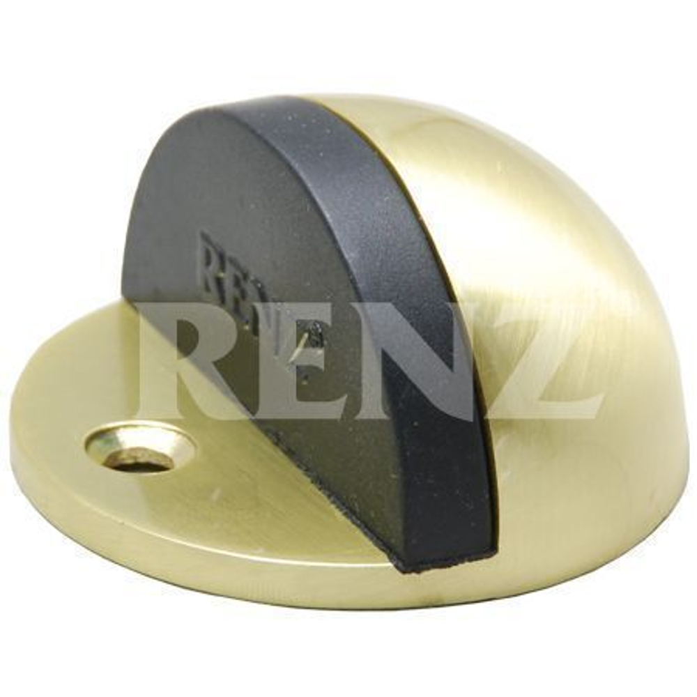 [ТОВАРА НЕТ В НАЛИЧИИ] Ограничитель дверной напольный Ренц DS 44, цвет латунь матовая (гарантия - 12 месяцев)