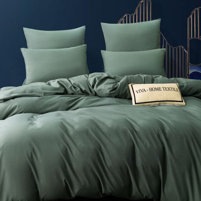 Комплект постельного белья Однотонный Сатин «Мятный бриз»