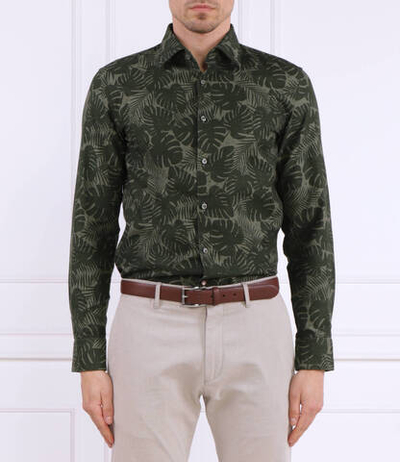 Рубашка C-HAL-kent-C1-223 BOSS BLACK - зеленый(50490445)