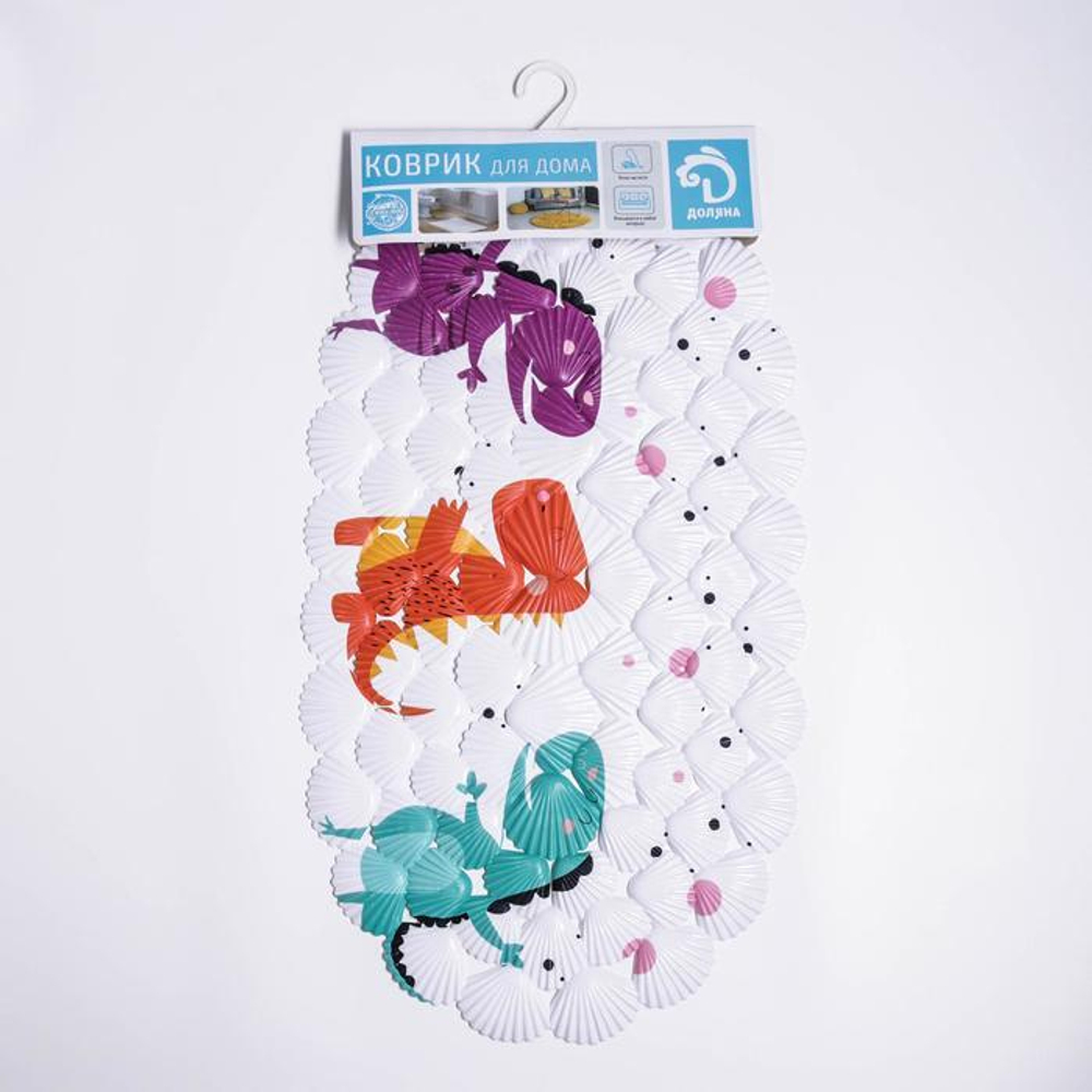 5407205 SPA-коврик для ванны на присосках Доляна «Драконы», 38×68 см