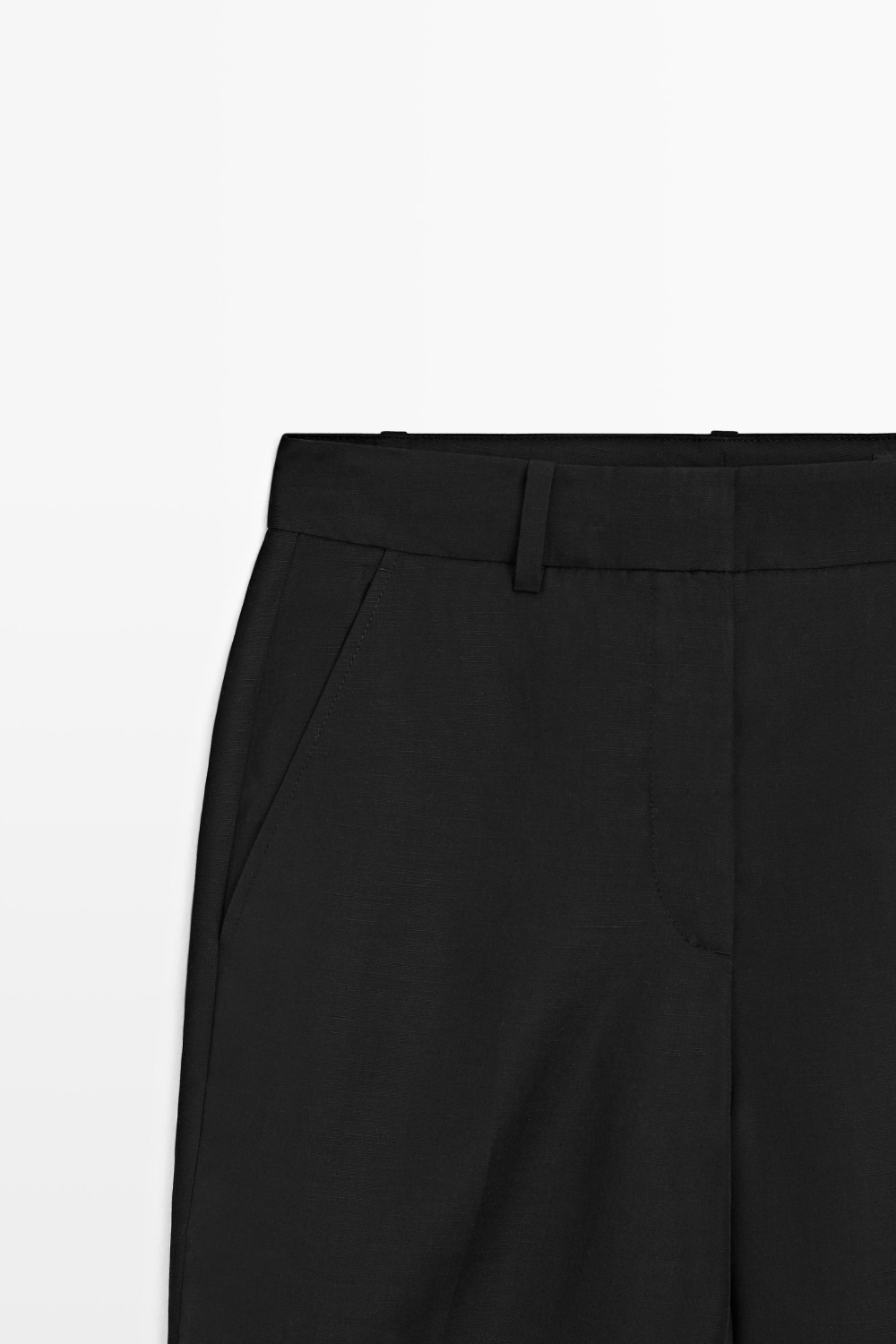 Massimo Dutti Зауженные брюки капри, черный