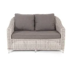 "Кон Панна" диван из искусственного ротанга двухместный, цвет бежевый
