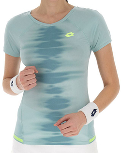 Женская теннисная футболка Lotto Tech W II D2 - Мятный