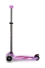 Самокат Maxi Micro Deluxe Glow Plus (светящийся) LED яркий сиреневый