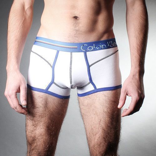 Мужские трусы боксеры белые Calvin Klein Bold White Boxer