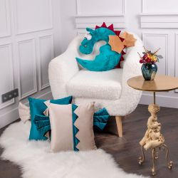 Подушка декоративная Дракон Стар Зеленая