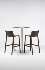 Стул пластиковый барный Nardi Trill Stool, табак