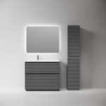 Тумба напольная Sancos Folk Floor левая 995х445х850, c двумя ящиками оснащенными доводчиками, Grey soft, арт.FL100FLGS