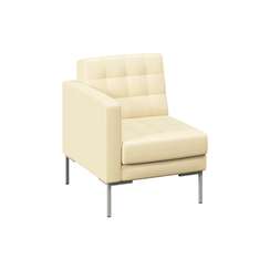 Forest Секция с подлокотником одноместная FR-SP-01 (R) Oregon 11/Металл Серый 690*800*840