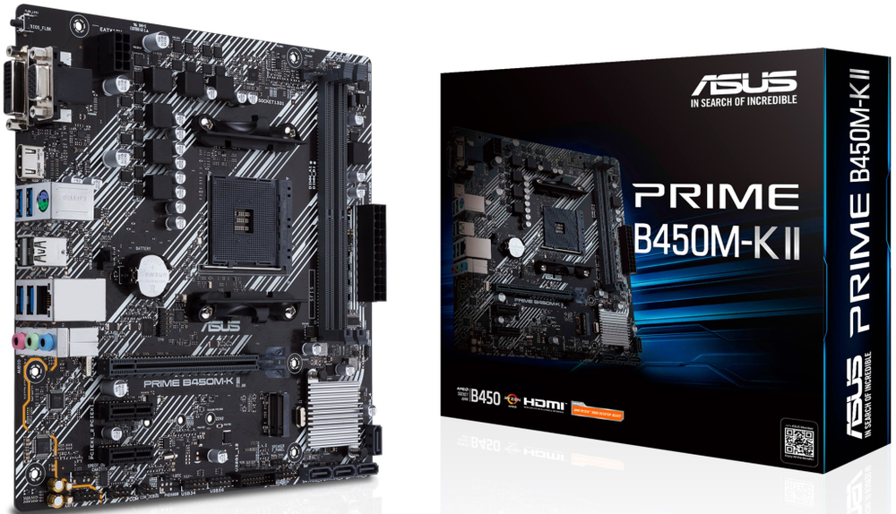Материнская плата mATX ASUS PRIME B450M-K II