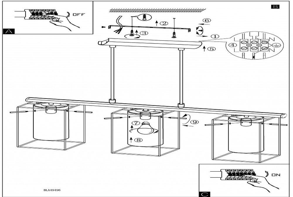 Подвесной светильник Eglo Loncino 49496