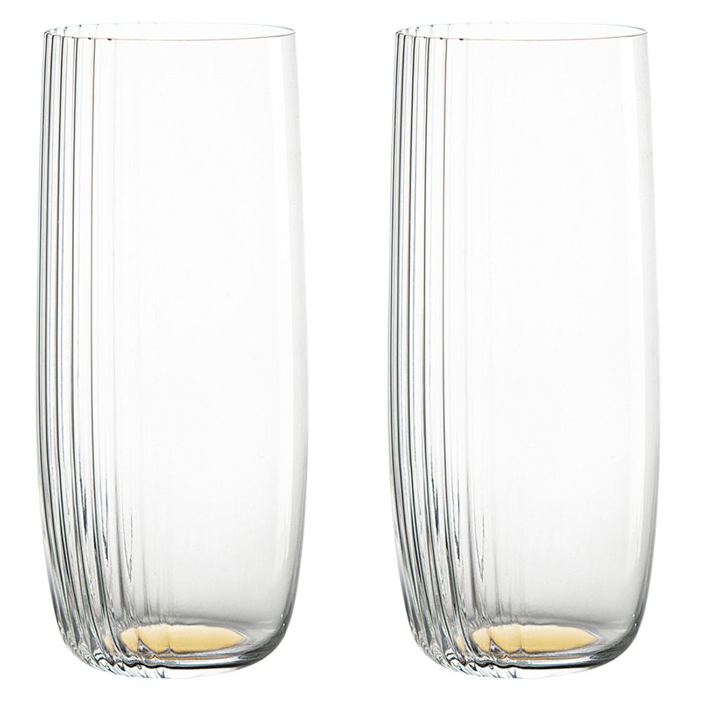 Набор стаканов Alice в подарочной упаковке, 370 мл, золотистые, 2 шт.