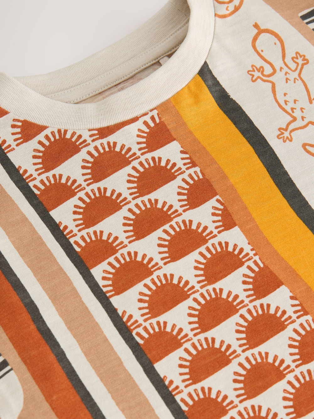 Футболка для мальчика Next AG8-703, Молочный, Оранжевый