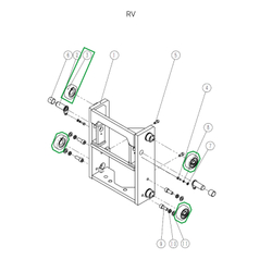 Ролик каретки мачты для ричтрака RV