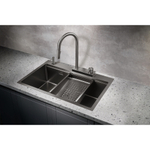 Мойка для кухни Milacio Denia 75 Steel MC.77429 сталь воронёная